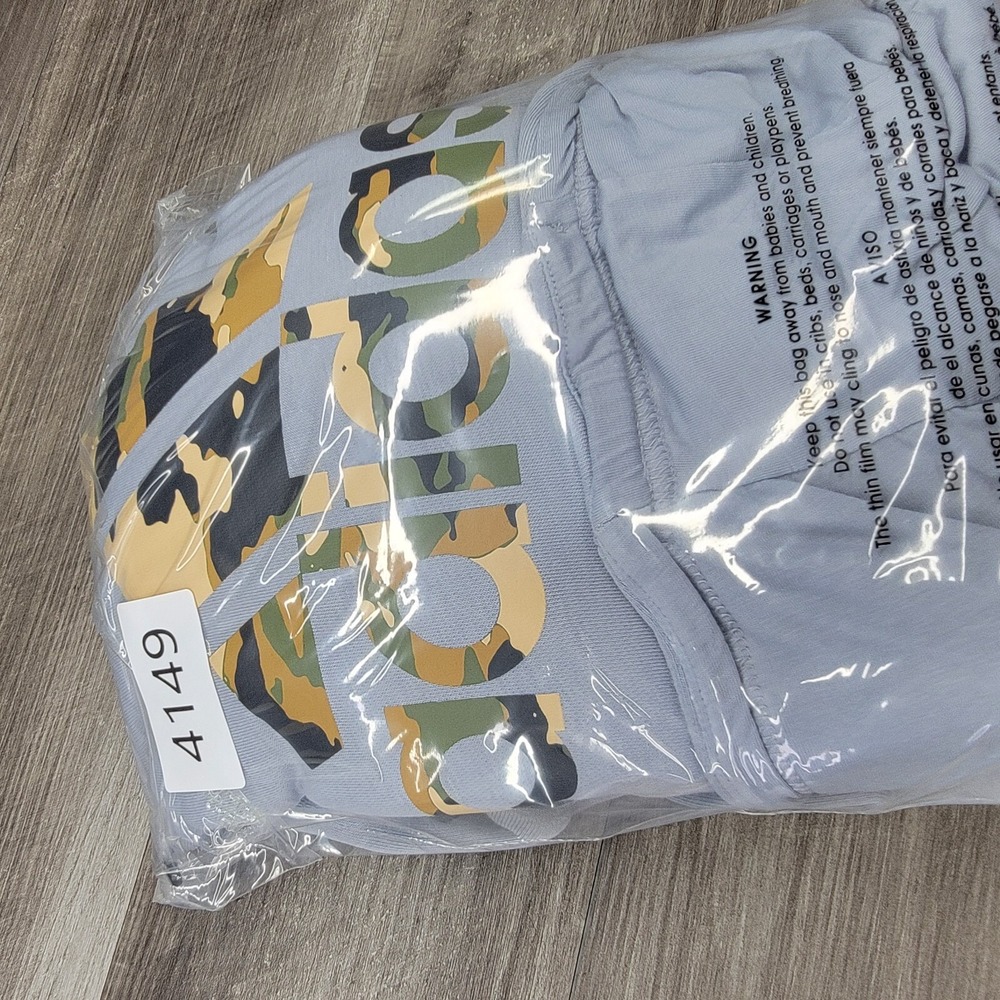 Adidas Hoodie Mens XL Gray Camouflage Pullover Casual Gym Workout  Logo active - Picture 11 of 11